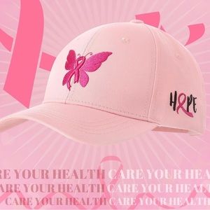 Cancer Awareness Baseball Cap, Fight, Pink, NEW,💖